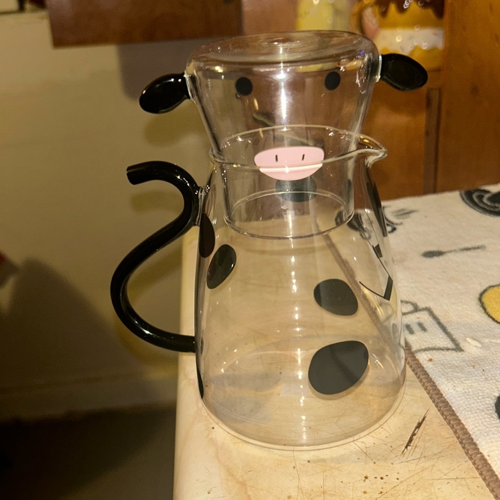 Glass cup with top - Picture 5 of 7